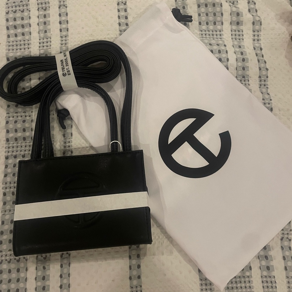 Brand new black, mini Telfar bag